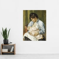 Renoir žena koja doji dijete, vrlo veliki umjetnički print, vrhunski zidni poster u Hands-u