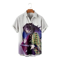 Japanska anime majica za muškarce, ženska muška majica s Harajuku printom od 3 inča, smiješni kratki rukav, za odrasle-4 inča