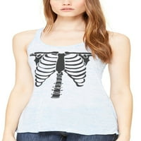 Ženska majica bez rukava s grafičkim printom u donjem dijelu leđa
