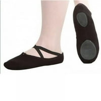 Baletne plesne cipele; plesne cipele s mekim potplatom; neklizajuće platnene baletne papuče za djevojčice; baletne cipele za vježbanje