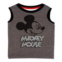 Majica Mikki Mouse za dječake s utisnutim licem Mikki Mouse
