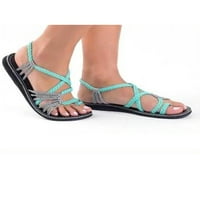 Ženske ljetne ravne sandale na plaži s naramenicama u naramenicama, Ležerne lagane ženske cipele, američke veličine 4,5-12