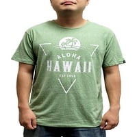 Otočna posada Havaji miješaju poli majice Tropska palma, svijetlo zelena, m