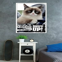 Plakat na zidu mrzovoljna mačka-šuti, 22.375 34