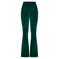 Ženske hlače Pune dužine jednobojne Ležerne dnevne hlače visokog struka lepršave polukombinezonske hlače duge hlače elastične Udobne