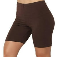 ; Ženske ljetne sportske kratke hlače za teretanu, jednobojne sportske kratke hlače za vježbanje, jednobojne mini hlače s elastičnim