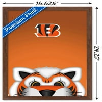 Cincinnati Bengals-maskota S. Prestona, plakat na zidu, 14.725 22.375