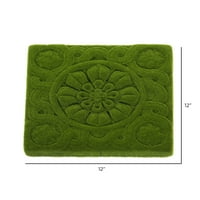Kvadratna prostirka od umjetne mahovine s cvjetnim uzorkom-dekor od zelenila s uzorkom-realističan ukras koji ističe vaš dizajn