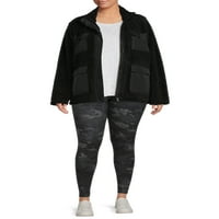 Ženska svestrana jakna u veličini Plus Size s džepovima