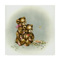 Zaštitni znak likovna umjetnost 'Teddy Bears Picnic 1' Canvas Art by Peggy Harris
