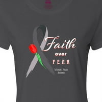 Nadahnjujuća vjera na vrhu straha, svijest o Parkinsonovoj bolesti sa ženskom majicom ' s
