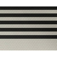 Jednostavno Daisy 3 '5' Holly Stripe Dekorativna praznična pruga Print Unutarnji tepih