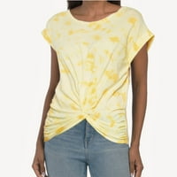 Ženska ultra-meka lagana pamučna majica s tiskanim majicama s prednjim dijelom na vrhu