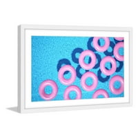 Ispis slike u okviru za slike ružičaste cijevi