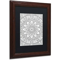 Zaštitni znak likovna umjetnost Divna mandala Canvas Art by Hello Angel, Black Matte, Wood Frame
