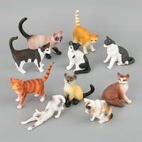 Simulacija mini mačke figurica mačića model kipa ukras za dom poklon dječja igračka