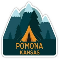 Pomona Kansas suvenir vinilna naljepnica naljepnica za kampiranje dizajn šatora