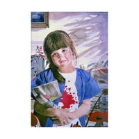 Zaštitni znak likovna umjetnost 'Mladi slikar' platno umjetnost Davida Lloyda Glovera