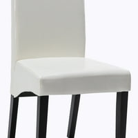 Moderna kožna stolica s kožom set s drvenim nogama, ljuska jaja - AC Pacific