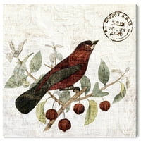 Ispis na platnu ptica na drvetu dekor kuće, 16 16