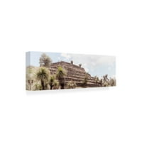 Zaštitni znak likovna umjetnost 'Viva Meksiko Piramida arheološkog mjesta Cantona Vii' Canvas Art by Philippe Hugonnard