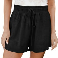 Kratke hlače za djevojčice, Ženske kratke hlače Plus veličine, ženske Ležerne ljetne kratke hlače s elastičnim strukom, udobne kratke
