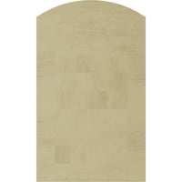 Ekena Millwork 24 W 33 h Timbertane Riverwood Arch Top Fau Wood Nefunkcionalni otvor za zabat, Primed Tan