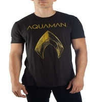 Muški DC Comics Aquaman Metallic Logo Graphic Majica