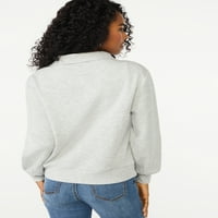 Scoop Women's Quarter zip pulover