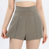 Ženske kratke hlače za vježbanje visokog elastičnog struka, rastezljive lagane kratke hlače, ljetne kratke hlače za trčanje u teretani