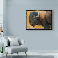 Zaštitni znak likovna umjetnost 'Bison Portret III' Canvas Art by Chris vest