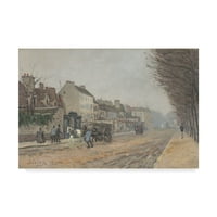 Zaštitni znak likovna umjetnost 'Boulevard Heloise Argenteuil' Canvas Art Alfred Sisley