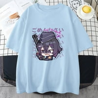 Arhiva majica s printom Haruki, ljetna majica od pamuka, kavajska ženska majica s animeom, estetska odjeća za muškarce, obične