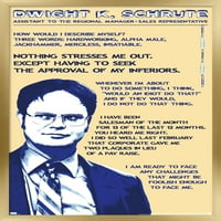 Ured - Dwight Schrute - citira zidni plakat, 22.375 34