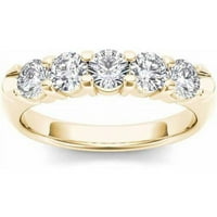 Zaručnički prsten od žutog zlata s dijamantom od 14 karata