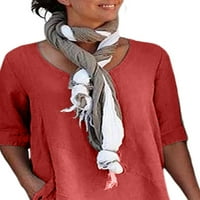 Ženske Ležerne majice s okruglim vratom i kratkim rukavima, obične majice širokog kroja