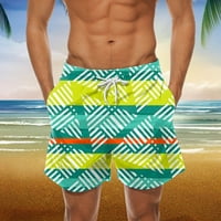 Donje rublje, Muške modne Ležerne hlače za plažu s printom, hlače za surfanje, elastične kratke hlače Na vezanje, Ležerne hlače