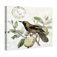 Wynwood Studio životinje zidne umjetničko platno ispisuje 'ptica u svjetlu drveća' ptice - zelena, smeđa