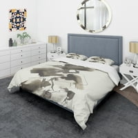 DesignArt 'Geometric Glam Square I' Glam Duvet Cover Set