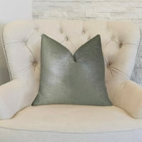 Sivi ručno izrađeni luksuzni jastuk 12in 20in