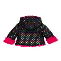 Baby & Toddler Girls Reverzibilni kaput zimske jakne od krzna