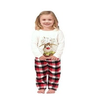 Božićni pidžama Setovi za obitelj, odjeća za spavanje roditelja i djece, noćna odjeća