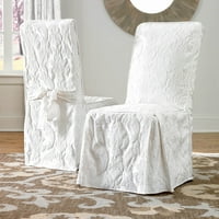 Vrlo prikladna navlaka za dugu stolicu za blagovanje od tkanine od damasta