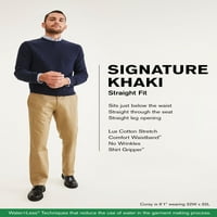Dockers muški potpis Ravno fit naborani kaki