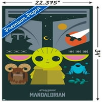 Zidni plakat Ratovi zvijezda: Mandalorijanac - pop band iz 22.375 34