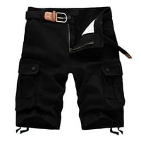 Muške teretne kratke hlače Plus Size a-line s puno džepova, ljetne kratke hlače za plažu široke hlače