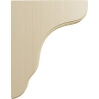 Ekena Millwork 3 4 W 1 2 D 11 H Plymouth Wood Bracket, Rubberwood