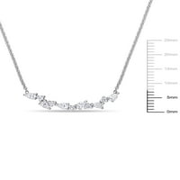 Miabella Carat T.W. Dijamantni 14KT ogrlica od bijelog zlata, 16.5