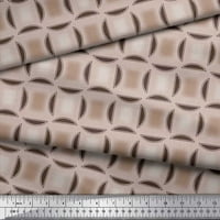 Pamučna tkanina od batista u polukružnom geometrijskom tisku, zanatska tkanina širine dvorišta