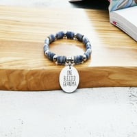 Natural Sodalite Inspirational Stretch narukvica by Pink Box